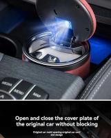 Ante nuevo con luz LED de rayos azules, Cenicero de cerámica creativo, soporte para cigarrillos, accesorios para todos los modelos de coches - details 6