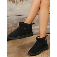 Botas de nieve de lana de oveja auténtica para hombres y mujeres, zapatos cálidos con plataforma Bo Cut, botas cortas de cuero para invierno, nuevas en 2023 - details 4