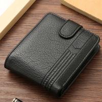 Cartera Bifold Corta para Hombres Cuero PU Porta Tarjetas de Crédito Monedero Bolsos y Viajes - details 0