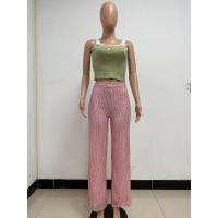 Moda femenina New -End Color sólido Pierna ancha con lentejuelas drapeadas Pantalones casuales para mujer - details 60