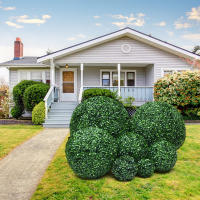 Artificial Topiary Ball Eucalyptus Grass Ball Faux Boxwood Decorative Balls for Shopping Mall Christmas Decor - details 1