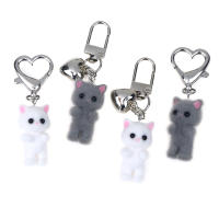 Llavero De Gato Flocado Lindo Colgante Para Teléfono Y Auriculares Adorno Para Bolsa Y Coche Joyería Regalo Para Todas Las Edades - details 10