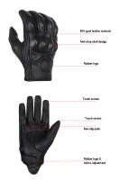 Guantes de Moto para Mujer en Cuero Nuevo Operación Táctil a Prueba de Viento Protección de Articulaciones Juntas Guantes De Invierno para Mujer - details 1