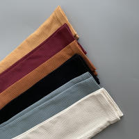 Conjunto de Yoga Sin Costuras FKAFIT para Mujeres 2 Piezas Traje de Gimnasio con Sujetador Deportivo y Leggings de Cintura Alta Tipo de Patrón Sólido Material de Tela Tejido Collar O-Neck - details 6
