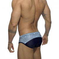 Jessborn-Calzoncillos de natación para hombre, bañador sexy de cintura baja con bloqueo de color, pantalones cortos deportivos para surfear en la playa, primavera caliente - details 2