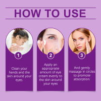 Crema para ojos reafirmante portátil, 20g, antiarrugas, firme, se desvanece, líneas finas, ojeras, antihinchazón, brillo e hidratación, crema para ojos - details 8