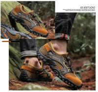 Zapatos antideslizantes resistentes al desgaste para exteriores para Hombre, Zapatos de senderismo, zapatillas de senderismo para correr, Zapatos rápidos para exteriores para Hombre, Invierno - details 14