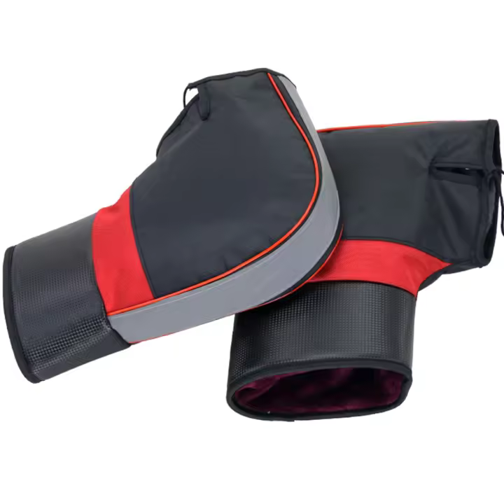 Guantes para manillar de motocicleta a prueba de viento, guantes cálidos para manillar de motocicleta, guantes impermeables, guantes gruesos y cálidos para manillar - 1