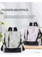 1 mochila nueva, bolso informal elegante, mochila de viaje al aire libre de gran capacidad, bolso simple para estudiantes - details 0