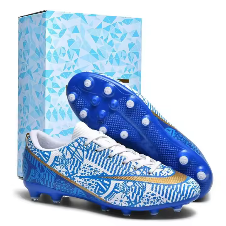 Zapatillas de fútbol de cinco lados de entrenamiento livianas para césped para adultos unisex - 1
