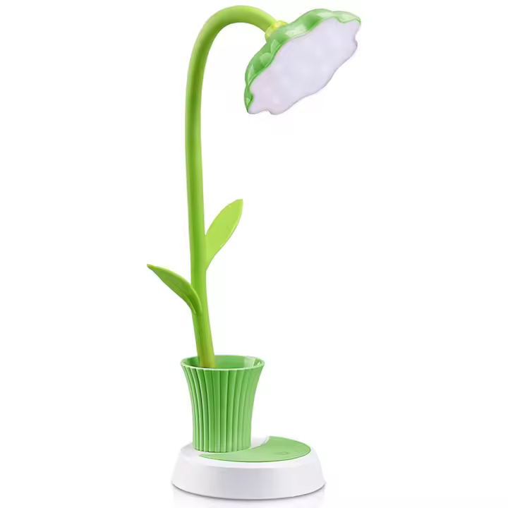 Lámparas de mesa LED de escritorio para niños, recargable por USB, Sensor táctil con portalápices - 1