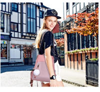 Mochila de viaje informal para mujer, mochila escolar bonita, mochila de hombro ligera para niña - details 6