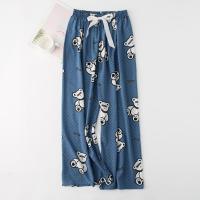 Pijamas de Algodón-Seda para Mujeres Pantalones Corporales Delgados para Embarazadas - details 3