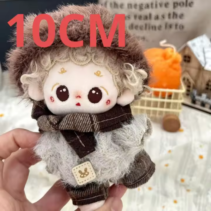 Ropa de felpa para muñeca de algodón de 10cm, ropa intercambiable de Love and Deepspace Xavier Zayne Rafayel ralayo Sylus Caleb, traje, sombrero, bufanda - 1