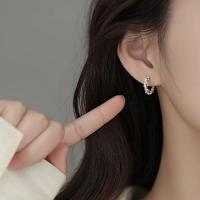 Pendientes de Ar con Perlas de Plata de Ley 925 para Mujer, pendientes de Ar con Perlas para adolescentes, pendientes de Novia para Boda - details 4