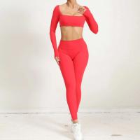Nuevo TRE de 2 piezas, pantalones cortos deportivos, conjunto de body, ropa deportiva para mujer, traje de yoga para fortalecimiento de gimnasio - details 28