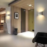 7W Blanco Cálido LED Modernos Lámpara de Pared Interior para Sala de Estar, Dormitorio, Pasillo (Incluye Bombilla LED), 2 Piezas - details 2
