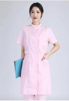 Bata de laboratorio blanca, uniforme médico femenino de manga corta/larga, uniforme de laboratorio de algodón, traje de trabajo para salón de belleza y farmacia - details 17