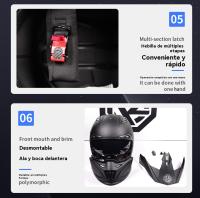 Casco integral moto mujer aire libre hombre MX Carreras de Locomotora movimiento - details 8