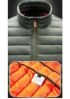 Chalecos acolchados cálidos para hombre, ropa deportiva de moda, cuello levantado, algodón grueso, cortavientos, invierno - details 7