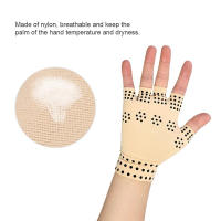 Guantes de compresión para artritis, manoplas magnéticas para terapia de salud sin dedos, soporte deportivo para la muñeca - details 12