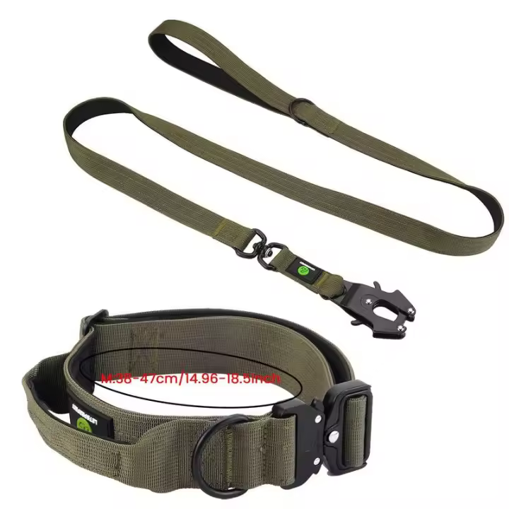 Collar táctico Perro, Conjunto de Correa, mango Militar, puede durante, Nailon, accesorios entrenamiento caminar para mascotas - 1