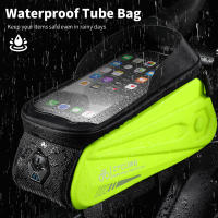 WEST BIKING-bolsa impermeable para teléfono, accesorio sensible a pantalla táctil de 7,0 pulgadas, para cuadro delantero de bicicleta de montaña o carretera - details 7