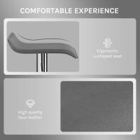 Taburetes de Cocina Giratorios 360° Altura Ajustable con Reposapiés Taburetes Altos con Asiento PVC para Comedor, Salón y Cafetería Negro+Negro - details 30