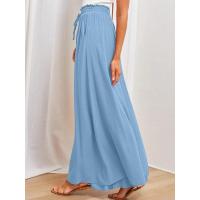 Falda elástica para mujer Pantalones casuales de alto confort con cintura ancha - details 1