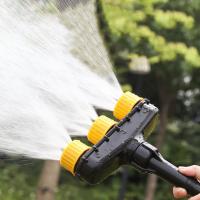 Boquilla de pulverización multicabezales de gran flujo de agua, aspersores de agua ajustables para césped, bomba de agua para ahorro de trabajo, lavado de coches - details 1