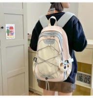 Mochilas informales de gran capacidad para la escuela, bolsos de Nylon versátiles 2025 para mujer con cremallera, nuevo estilo, - details 4