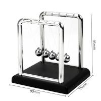 Bola de Péndulo de Metal Decoración de Mesa de Ciencia Física Bola de Equilibrio de Newton - details 3