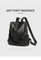Mochilas de patrón tejidas de cuero suave para bolsos de moda para mujeres y mochilas de gran capacidad para mujeres - details 7
