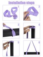 Cinturón de Yoga Ajustable Correa Deportiva para Estiramiento y Ejercicio Cinturón de Mat para Yoga - details 6