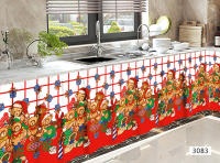 HTC Lababo-cortina corta para cocina, 150x70cm - details 43