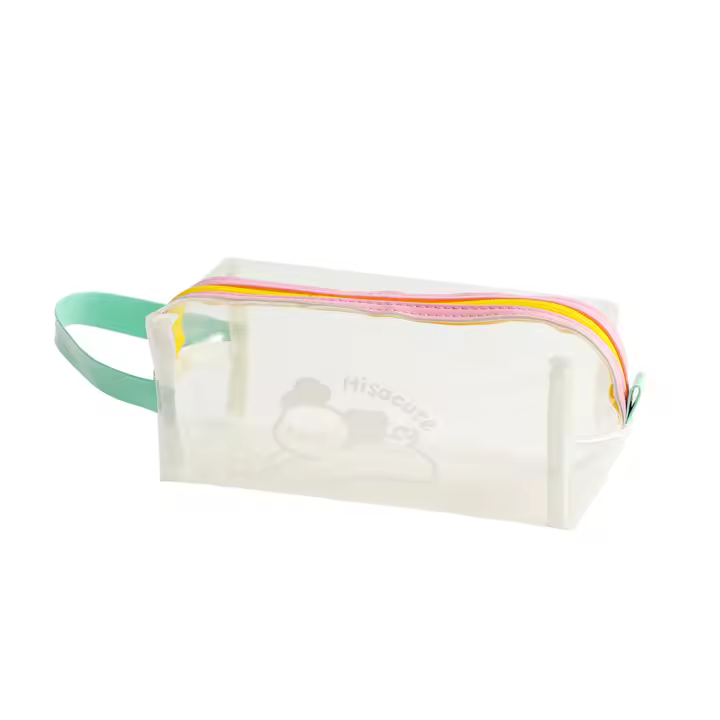 Bolsa De Cosméticos PVC Transparente Grande Organizador De Maquillaje Para Mujeres Estuche Para Lápices Y Bolígrafos Para Estudiantes - 1