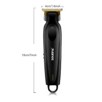 Solimpia Afeitadora eléctrica para hombres Recortadora de barba profesional Maquinilla de afeitar inalámbrica Recortadora de vello corporal Máquina de afeitar de vello facial recargable por USB para barbería HT-6267 - details 25