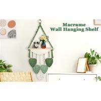 Estante de macramé
