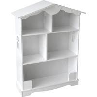 Estantería de Madera para Niños, Casa Blanca, Tres Estantes, Altura 101cm, Librero para Dormitorio - details 4
