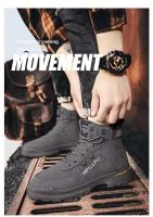 Botas Martin altas para hombre, zapatos de seguridad transpirables, impermeables, antideslizantes, para deportes de invierno, suela de goma, novedad de 2025 - details 2