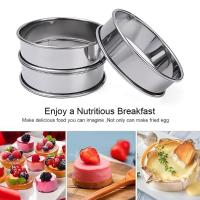 Anillos de tarta para Muffin de acero inoxidable, para hacer alimentos, pastel de frutas, galletas, anillo de tarta doble enrollado, accesorio de cocina de 8/9/10cm, 1 Uds. - details 11