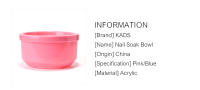 KADS Herramienta de Manicura DIY Rosa para Lavado de Uñas y Eliminación de Esmalte Gel Bandeja de Spa de Baño de Uñas - details 1