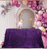 Mantel de Mesa de Lentejuelas Redondo de 120cm Ideal para Bodas, Cumpleaños, Navidad, Exteriores - details 7