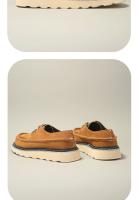 Nuevos zapatos de hombre de cuero genuino, zapatos de cuero de vaca puro de alta gama, casual, gamuza de cuero mate. - details 8