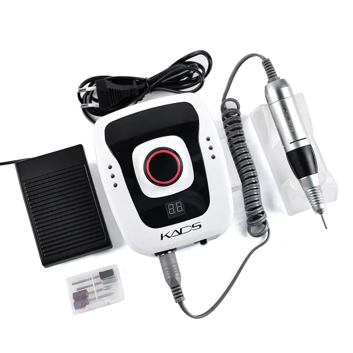 Máquina de perforación de uñas KADS 35000RPM para manicura cortadora de uñas eléctrica para pedicura y arte de uñas con batidor normal de productos peligrosos - 1