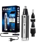 Keme-recortador de nariz 4 en 1 recargable para hombres y mujeres, recortador de pelo corporal, Barba, cejas, limpiador de oídos, corte de pelo de nariz, juego de afeitadora - details 0