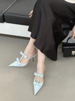 Suave punta cabeza arco stiletto tacones altos nueva bolsa cabeza media zapatillas muller zapatos zapatos de mujer - details 38