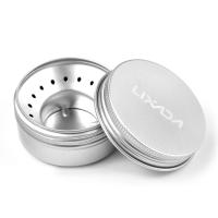 Mini estufa de mochila de 40ml, quemador de alcohol de aluminio con parabrisas pequeño de acero inoxidable, estufa portátil para acampar al aire libre - details 1