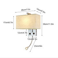 Moder-luces de pared con interruptor, lámpara de lectura LED de cuello de cisne, accesorio de lámpara blanco y negro, iluminación de pasillo, luminaria de arte, Wandlamp - details 1