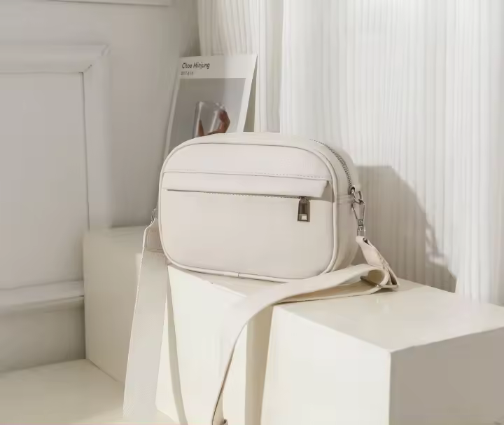 Bolso bandolera cuadrado pequeño de color sólido para mujer 2025 - 1